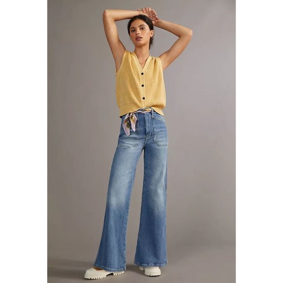 Anthropologie Carpenter Wide Leg Jeans - Picture 5 of 11